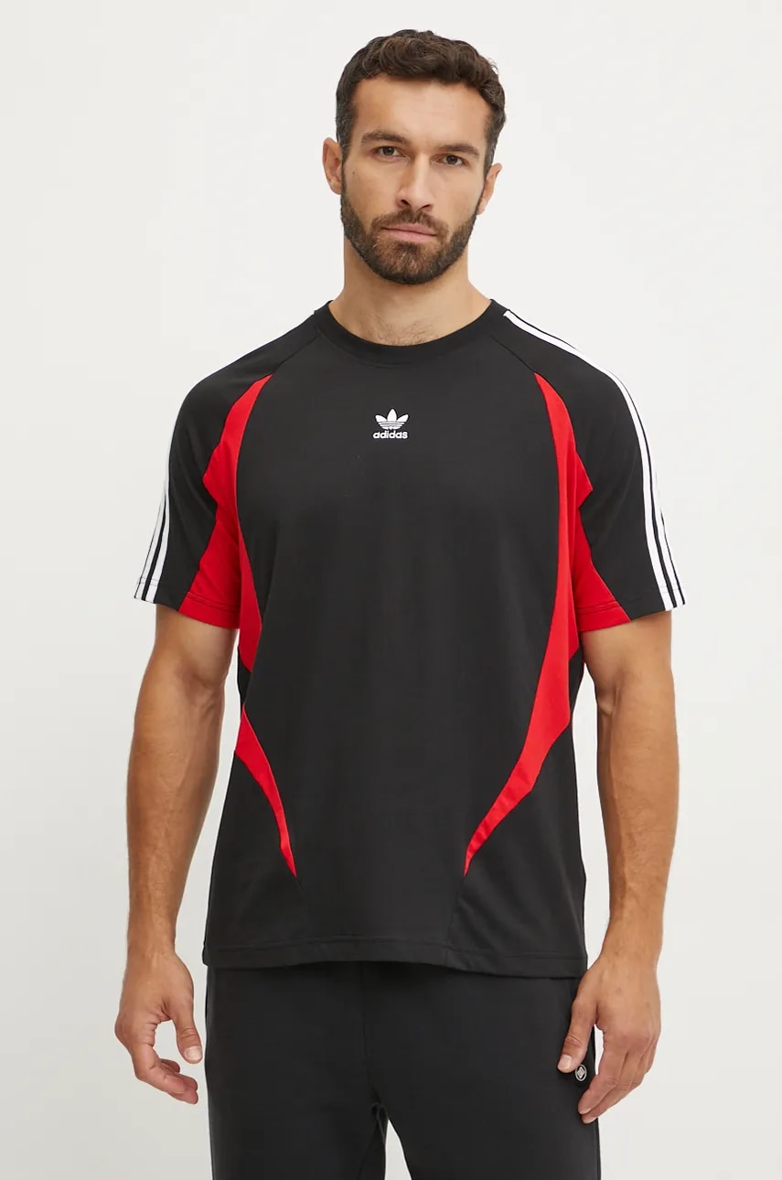 adidas Originals tricou din bumbac barbati, culoarea negru, modelator, IX9648 adidas Originals tricou din bumbac barbati, culoarea negru, modelator, IX9648