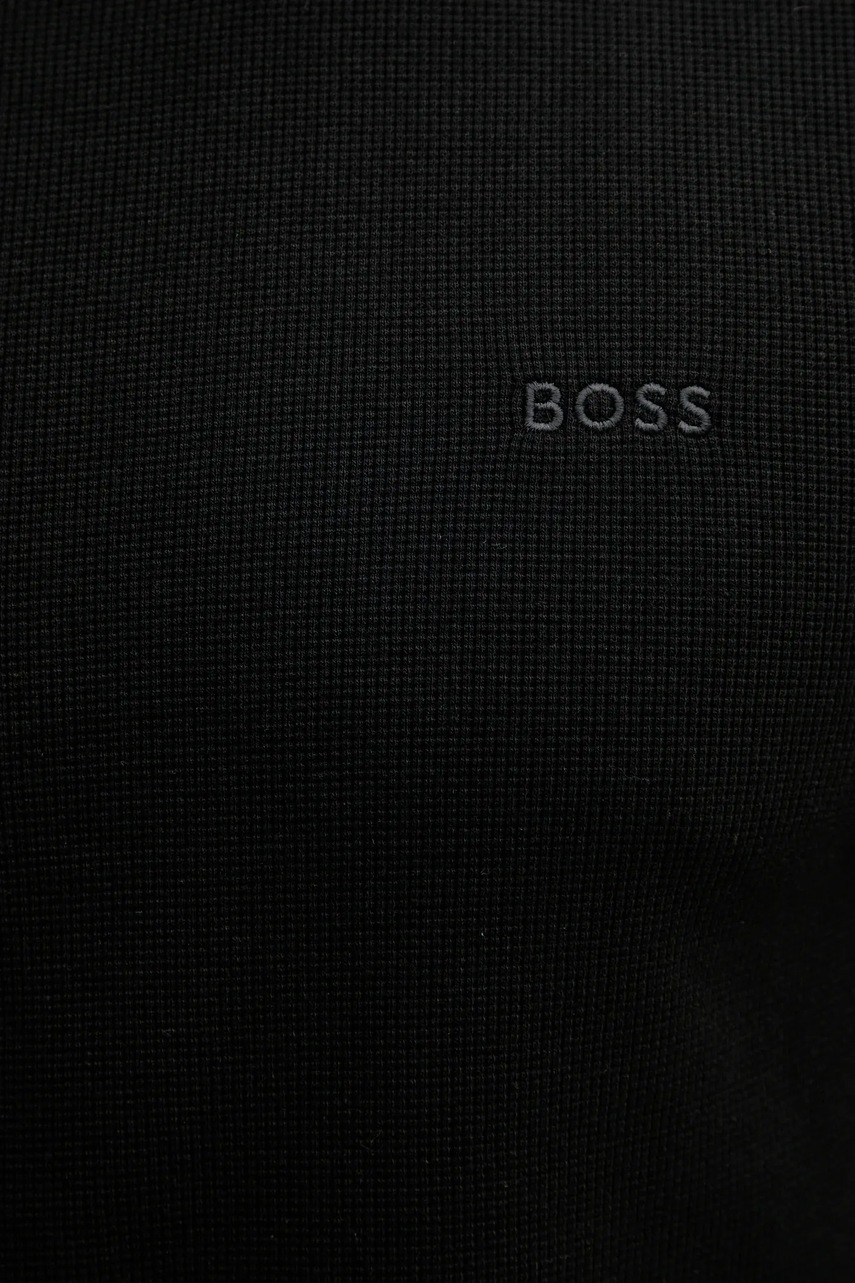 Лонгслів BOSS Orange чоловічий колір чорний однотонний 50520725 