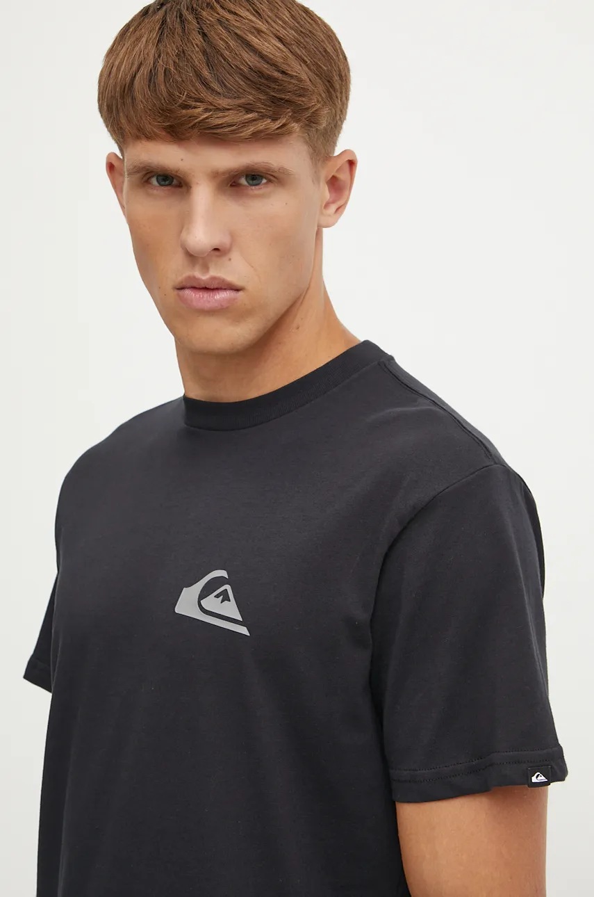 

Тениска Quiksilver Mw Logo в черно с изчистен дизайн EQYZT07914, Черен