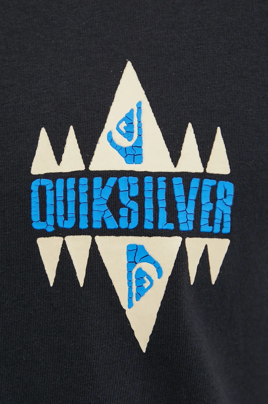 Футболка Quiksilver Geo Quik чоловіча колір чорний з принтом EQYZT07829 