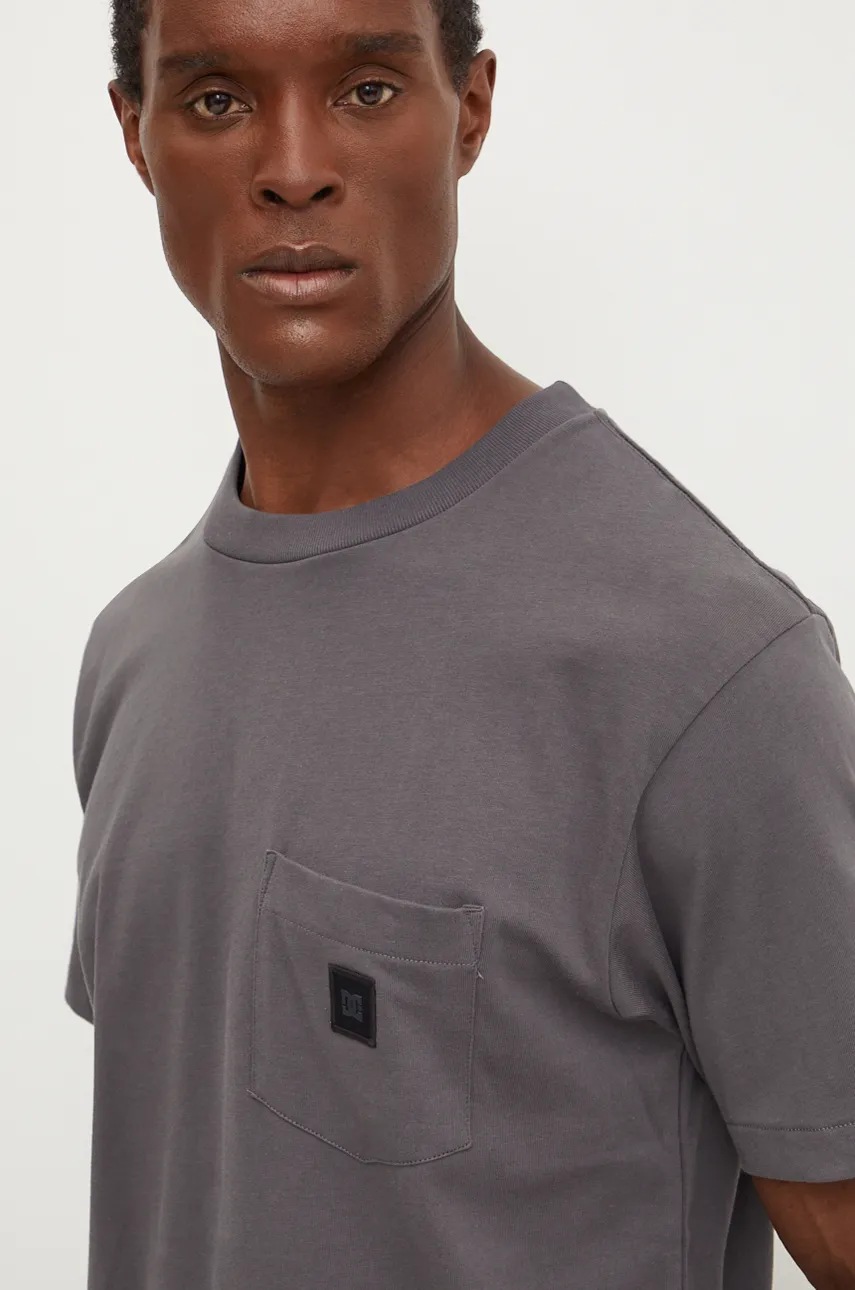 Βαμβακερό μπλουζάκι DC DC 1994 ανδρικό, χρώμα: γκρι, ADYKT03246 φωτογραφία