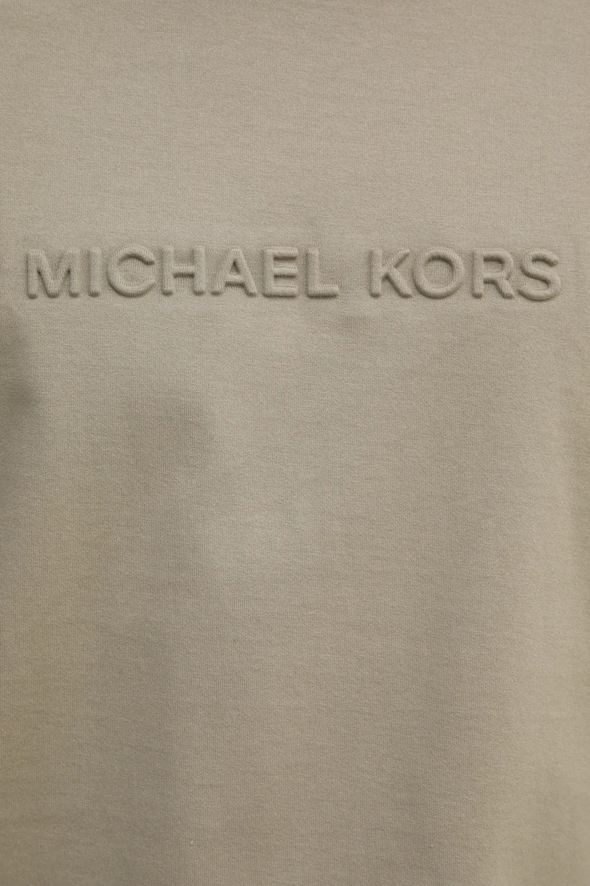 Βαμβακερό μπλουζάκι Michael Kors ανδρικό, χρώμα: μαύρο, CF4529H1V2 φωτογραφία