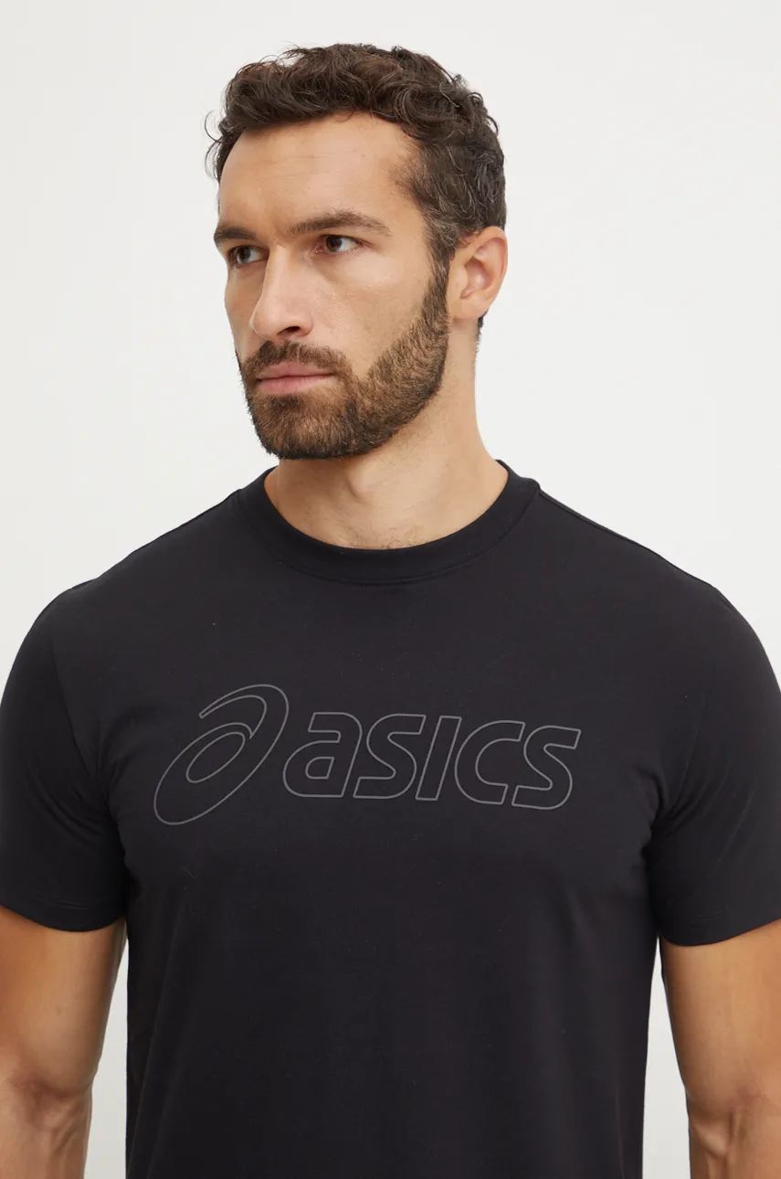 Asics tricou de antrenament culoarea negru, cu imprimeu, 2031E188