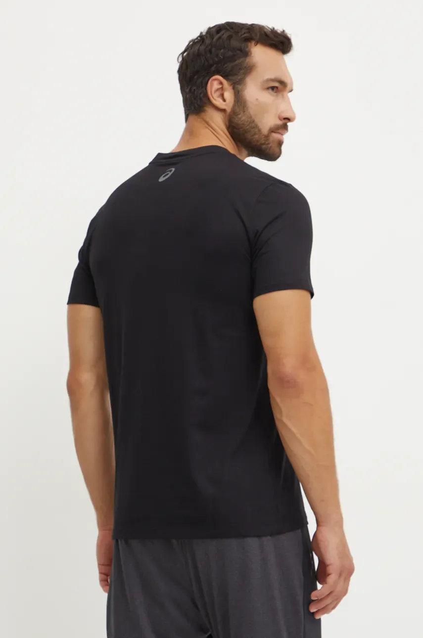 Asics Tricou De Antrenament Culoarea Negru, Cu Imprimeu, 2031E188