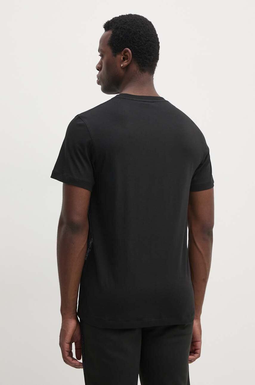 Βαμβακερό μπλουζάκι Calvin Klein Jeans ανδρικό, χρώμα: μαύρο, J30J326159 φωτογραφία