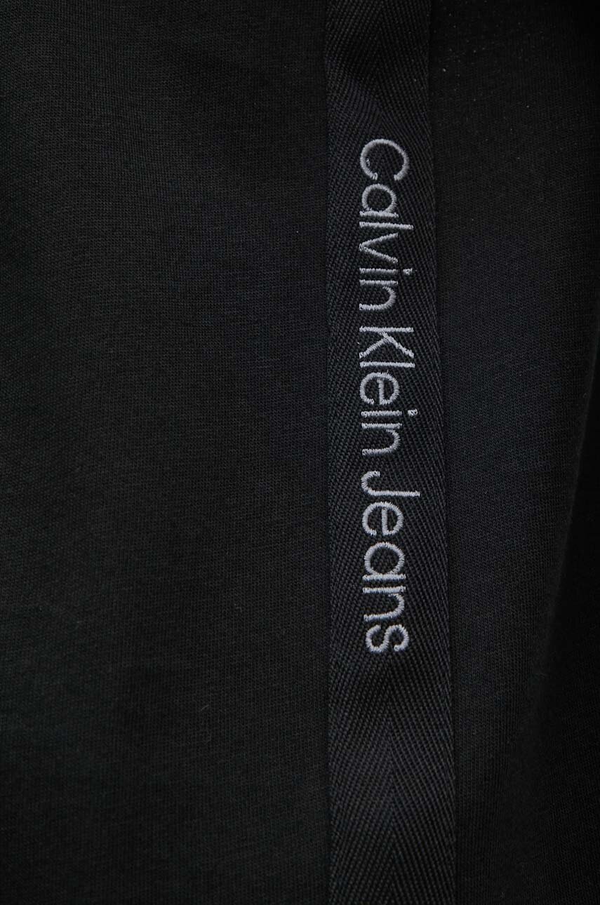 Βαμβακερό μπλουζάκι Calvin Klein Jeans ανδρικό, χρώμα: μαύρο, J30J326159 φωτογραφία