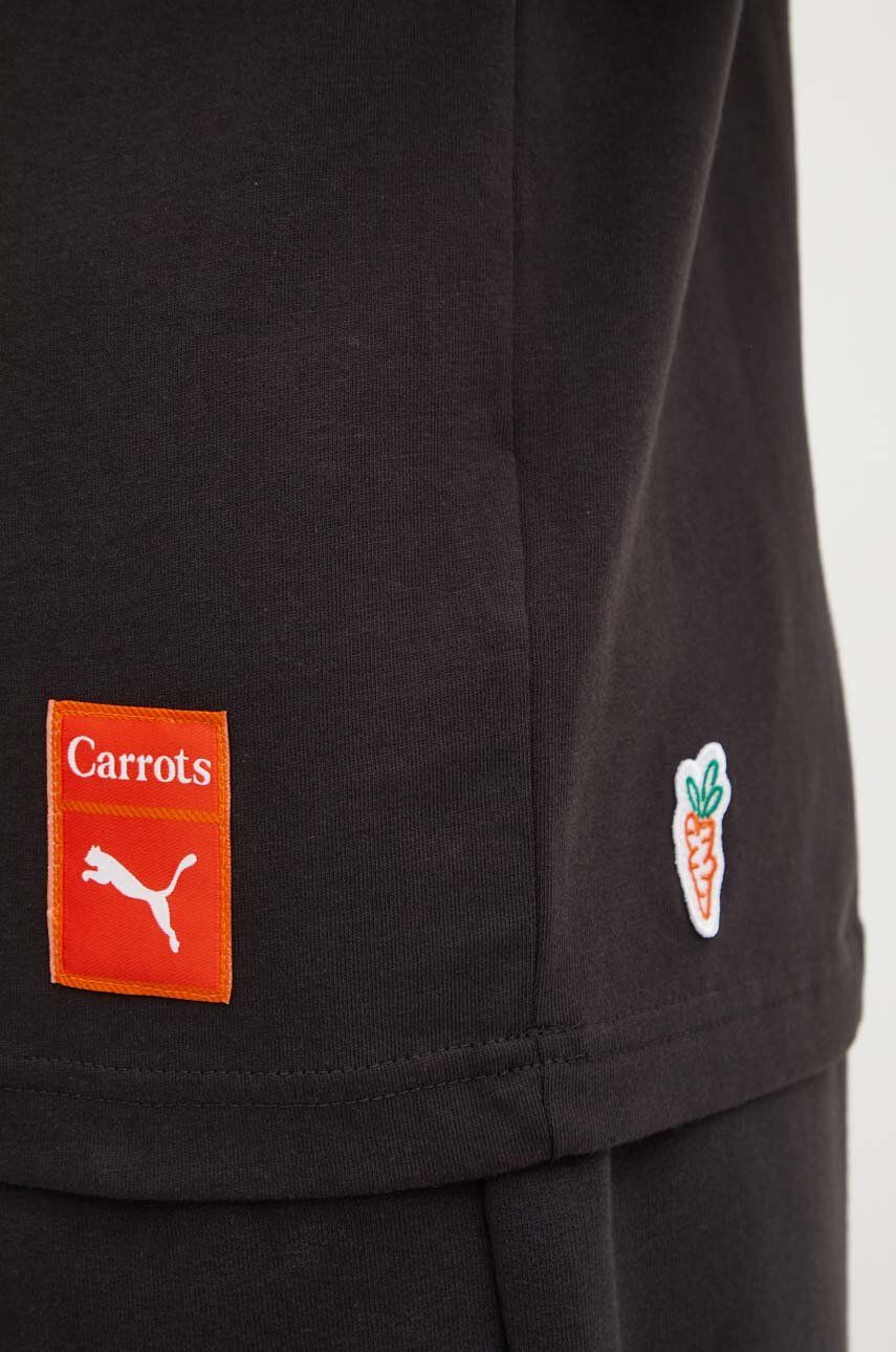 Pamučna Majica Puma PUMA X CARROTS Graphic Tee Za Muškarce, Boja: Crna, S Tiskom, 627443