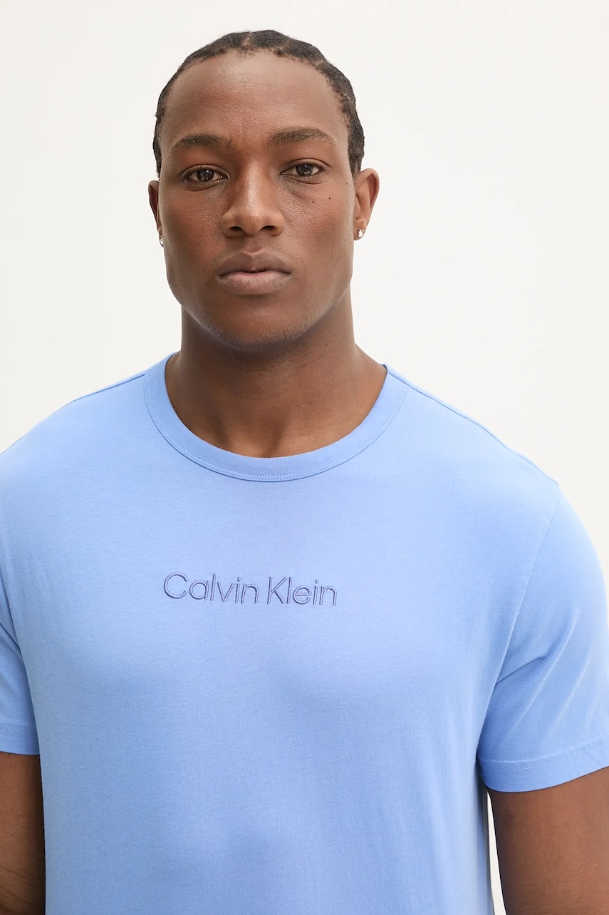 Пижамная рубашка Calvin Klein Underwear однотонная 000NM2748E Пижамная рубашка Calvin Klein Underwear однотонная 000NM2748E