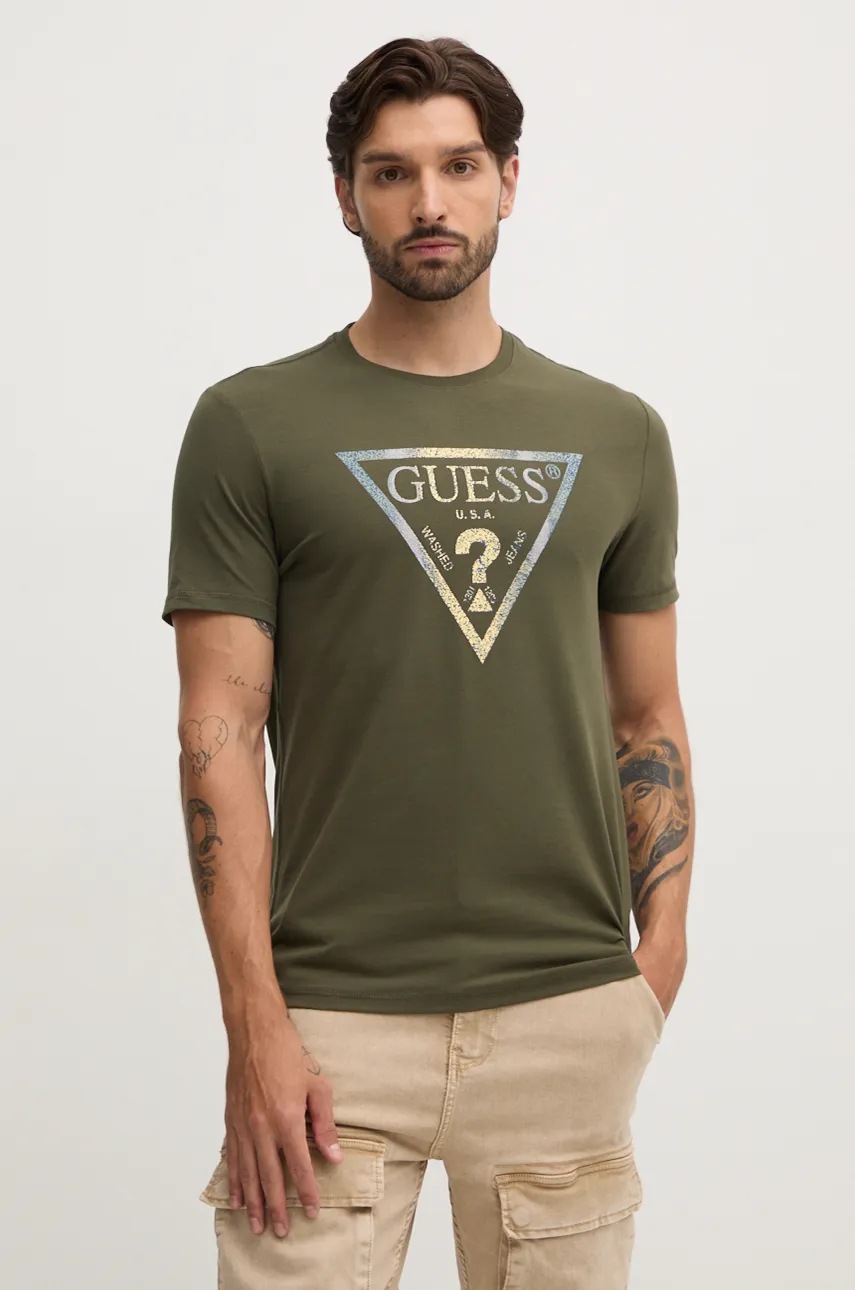

Тениска Guess в зелено с принт M4BI35.J1314, Зелен