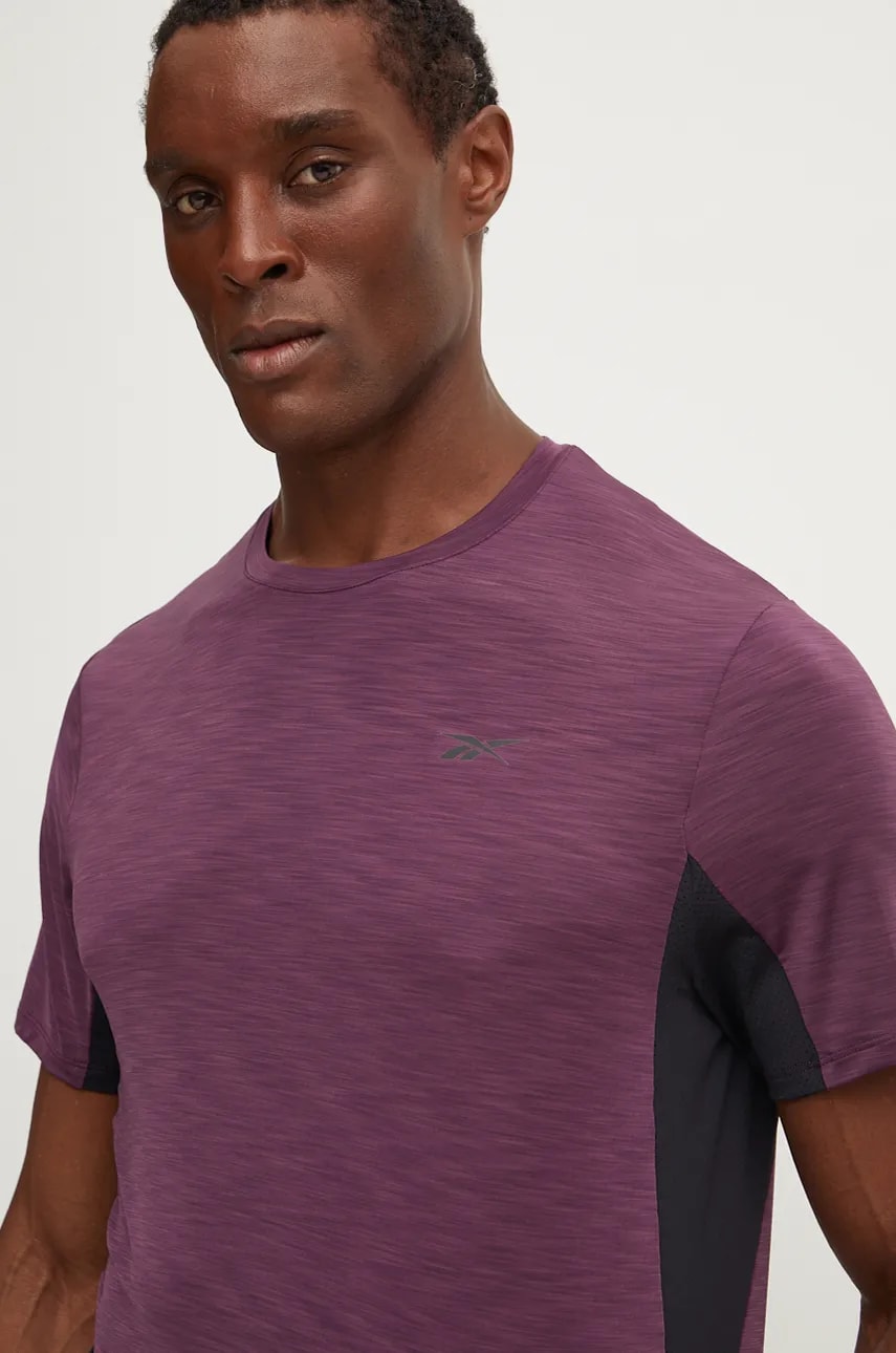 Reebok tricou de antrenament Athlete 2.0 culoarea violet, modelator, 100205351 Reebok tricou de antrenament Athlete 2.0 culoarea violet, modelator, 100205351
