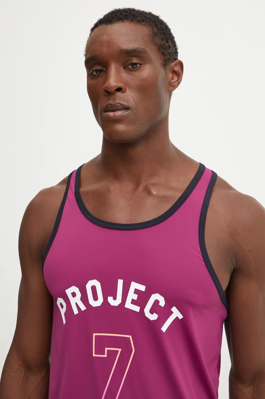 Μπλουζάκι προπόνησης Under Armour Project Rock χρώμα: μοβ, 1386888 φωτογραφία