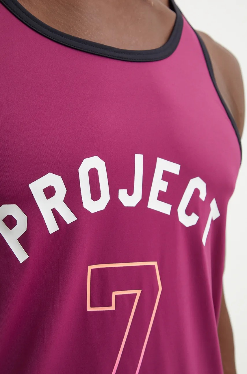 Μπλουζάκι προπόνησης Under Armour Project Rock χρώμα: μοβ, 1386888 φωτογραφία
