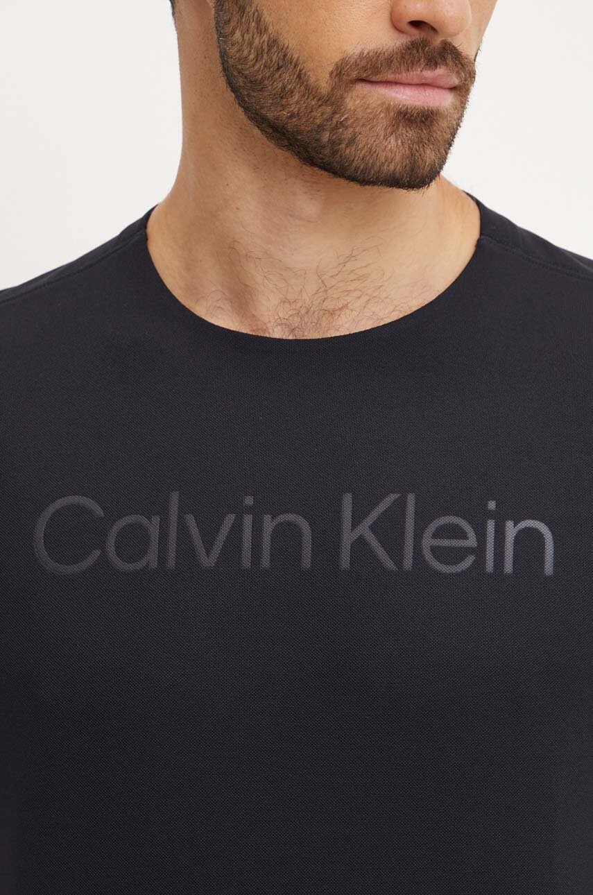 Μπλουζάκι προπόνησης Calvin Klein Performance χρώμα: μαύρο, 00GMF4K124 φωτογραφία