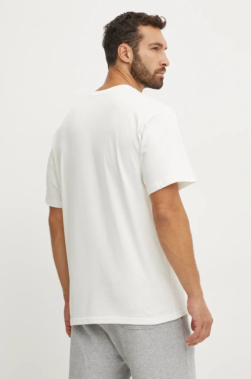 Βαμβακερό μπλουζάκι 47 brand MLB Oakland Athletics ανδρικό, χρώμα: μπεζ, BC018TMYIHQ634063SS φωτογραφία