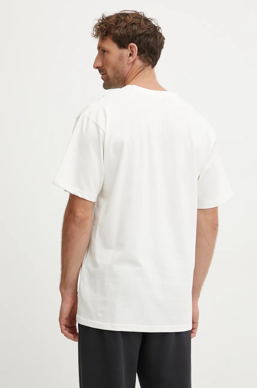 Βαμβακερό μπλουζάκι 47 brand MLB Los Angeles Dodgers ανδρικό, χρώμα: μπεζ, BU012TMYIHQ632869SS φωτογραφία