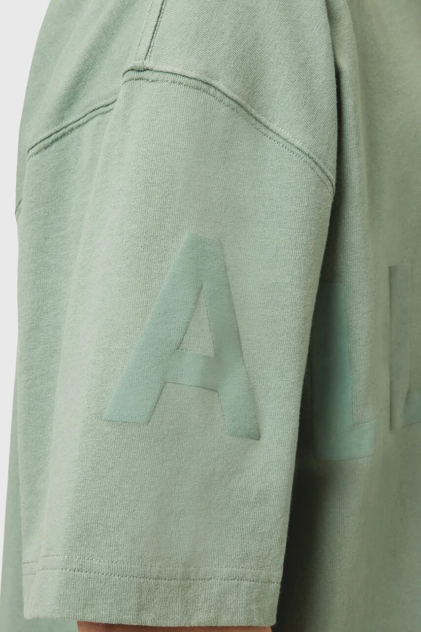 AllSaints pamut póló BIGGY fehér, nyomott mintás, M088PB termék 2. képe