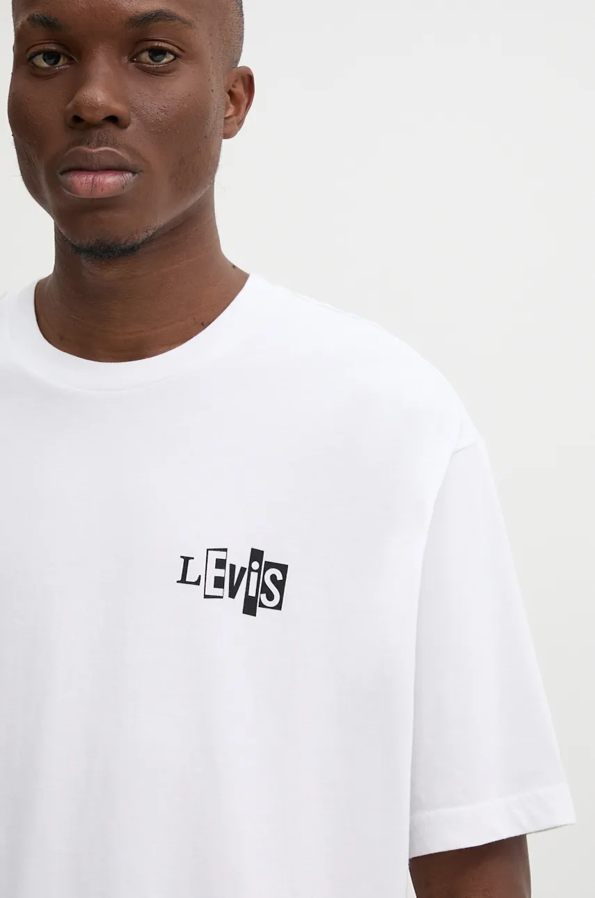 

Тениска Levi's Levi's Skateboarding в бяло с принт A1005, Бял