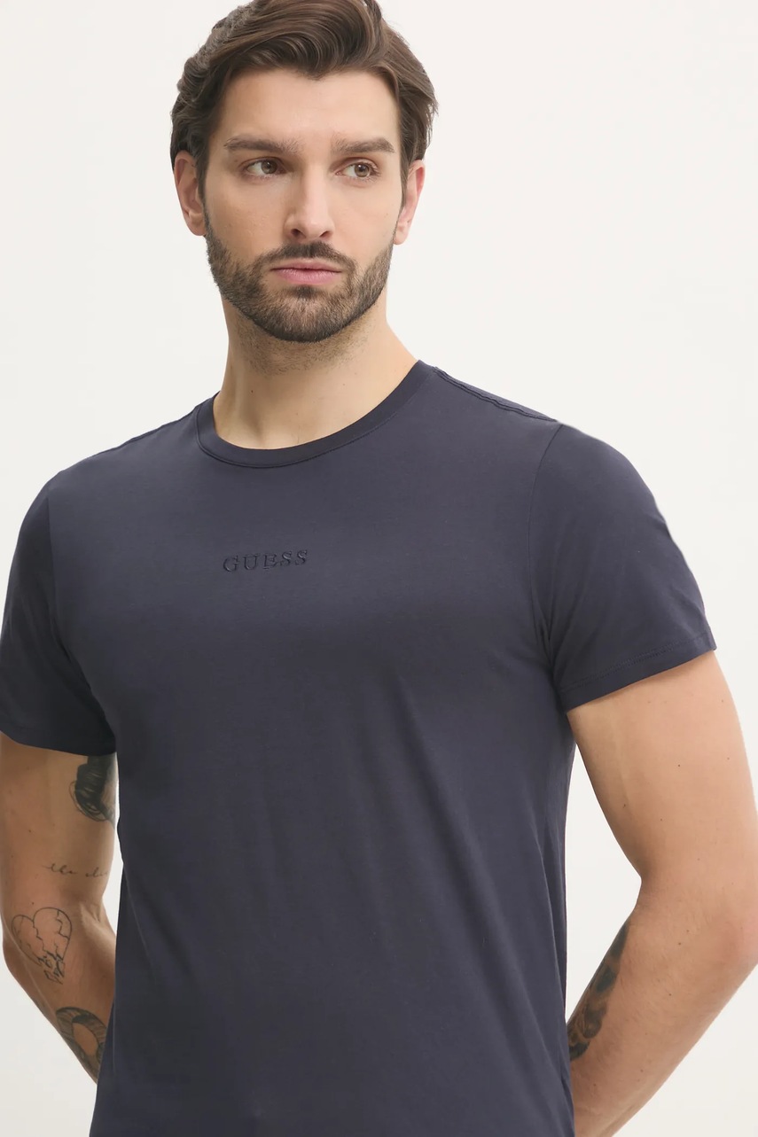 Βαμβακερό μπλουζάκι Guess φωτογραφία