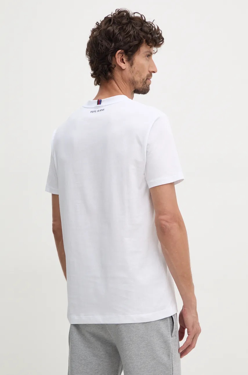 Βαμβακερό μπλουζάκι Red Bull Racing x Pepe Jeans ανδρικό, χρώμα: άσπρο, RM500001 φωτογραφία