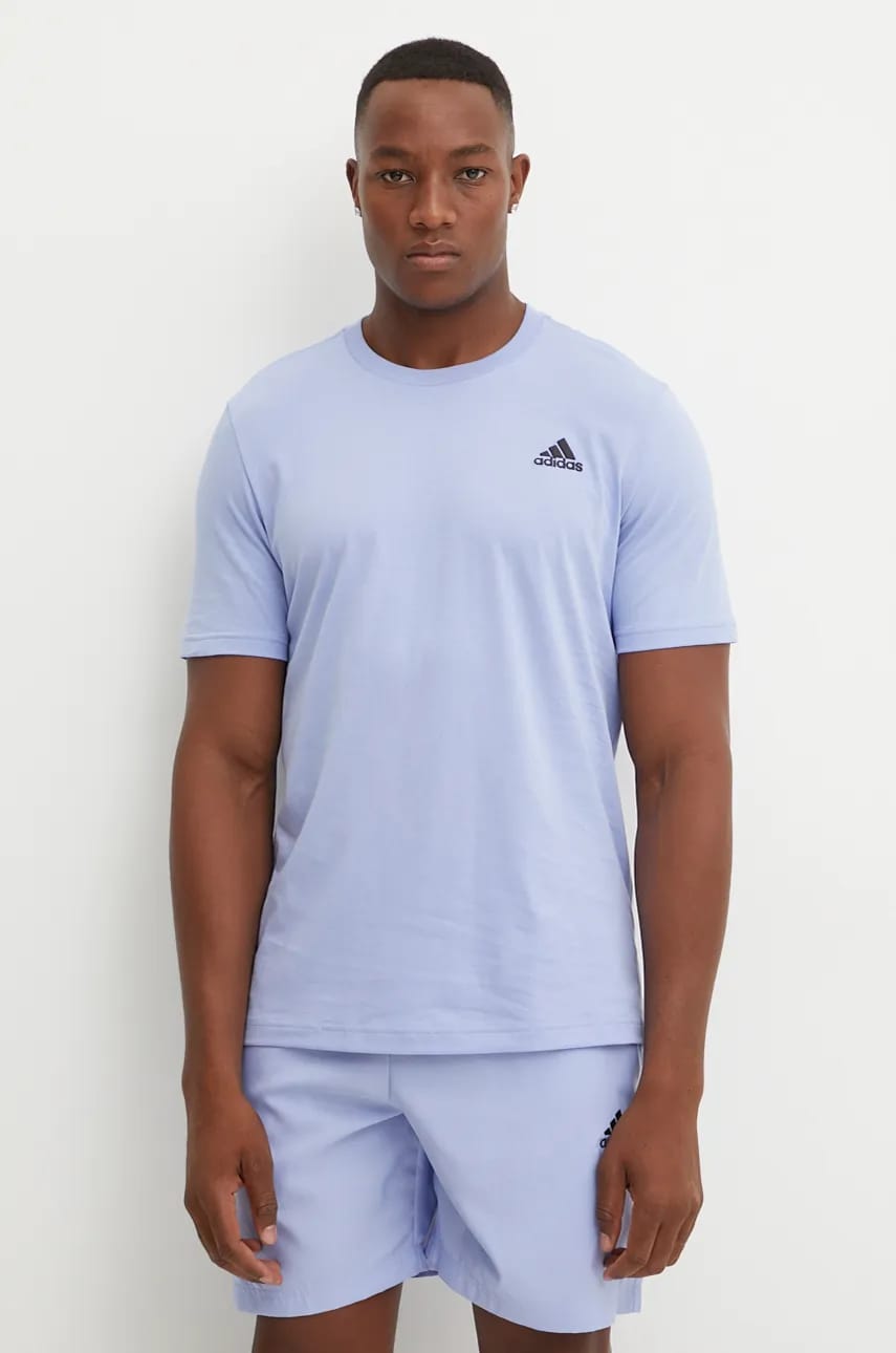 adidas tricou din bumbac Essentials barbati, neted, IX0122