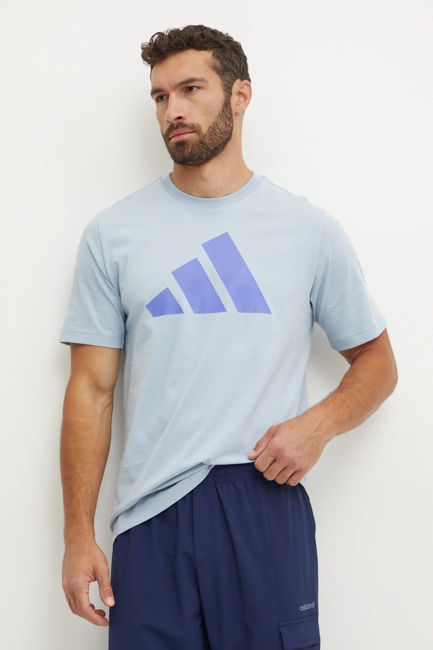 adidas tricou din bumbac barbati, cu imprimeu, IX6567