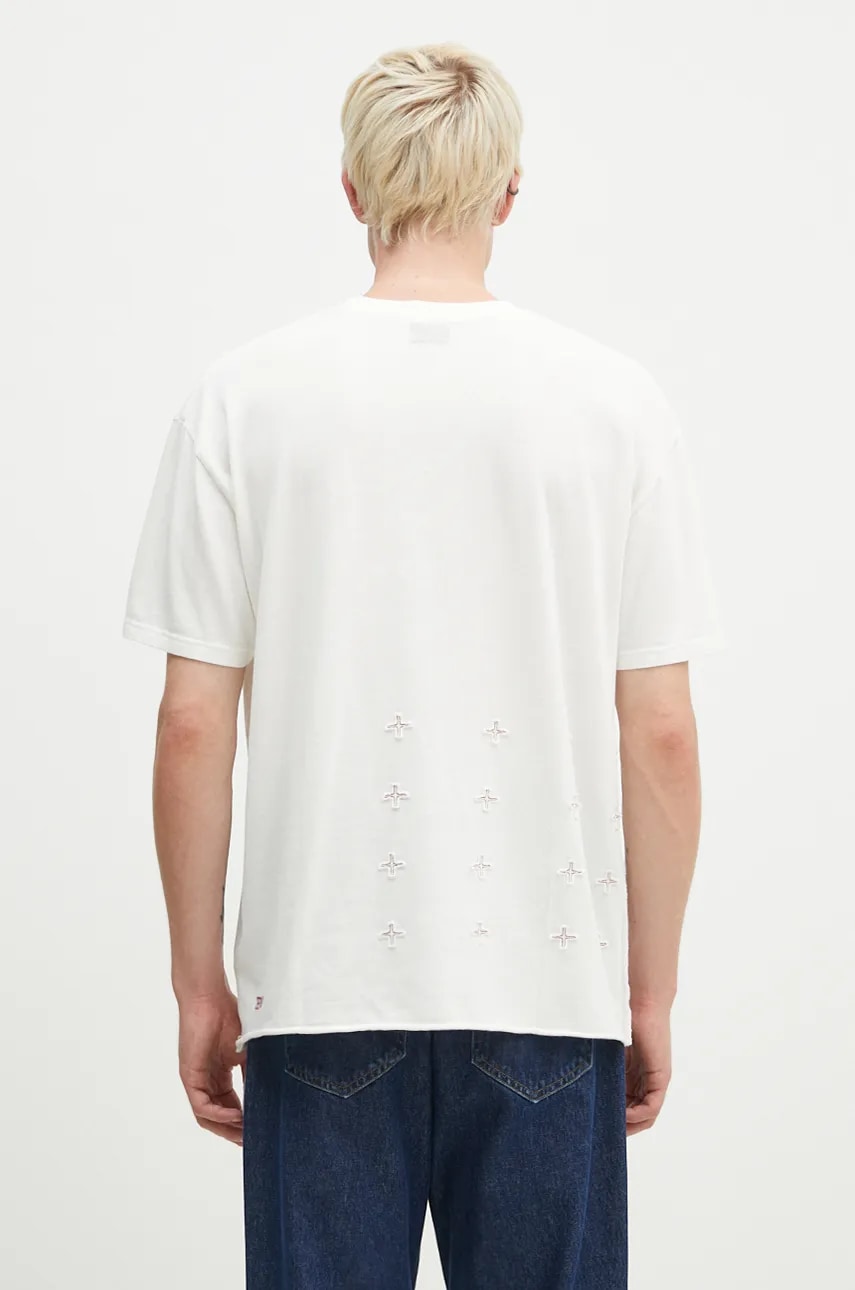 KSUBI pamut póló Stitch Up Biggie fehér, férfi, nyomott mintás, MPF24TE023 termék 2. képe