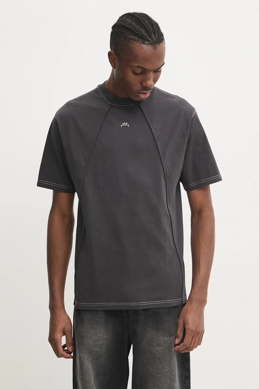 A-COLD-WALL* tricou din bumbac Millbank culoarea negru, neted, ACWMTS194