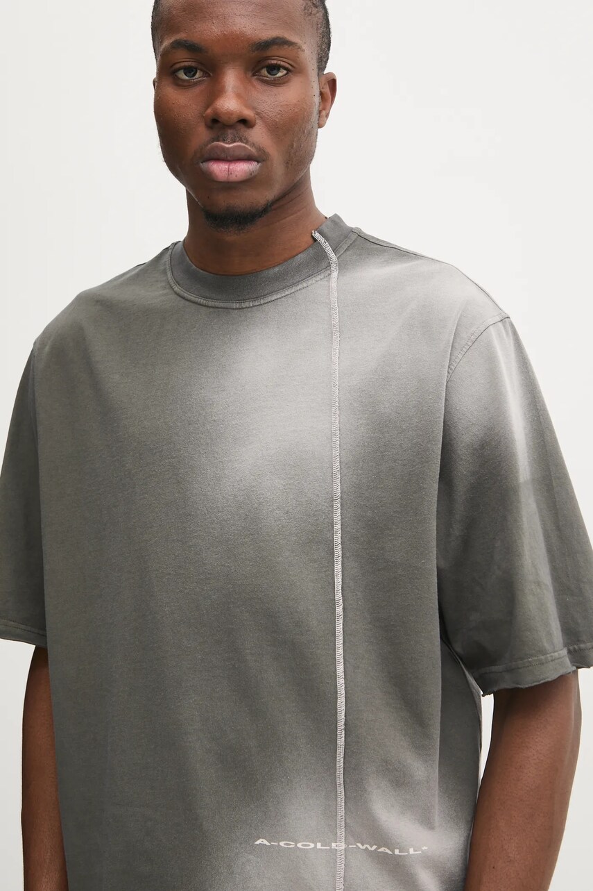 A-COLD-WALL* tricou din bumbac Oxidise barbati, culoarea gri, modelator, ACWMTS202
