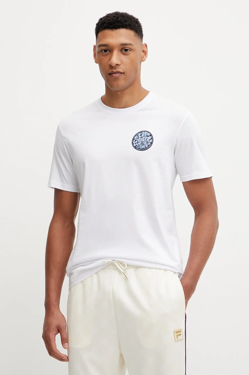 Levně Tričko Rip Curl PASSAGE bílá barva, s potiskem, 0JIMTE