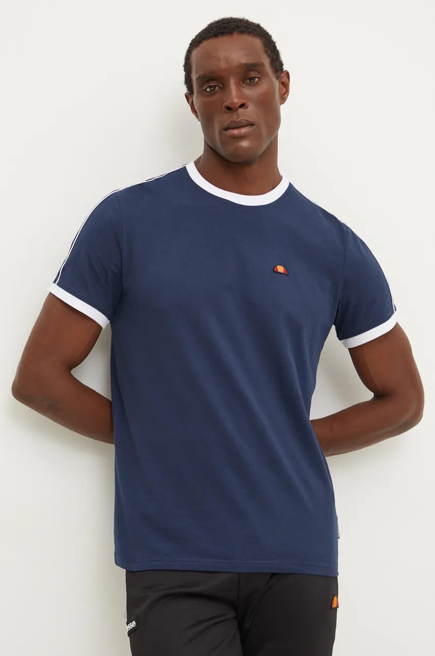 Ellesse tricou din bumbac AMADEI barbati, culoarea albastru marin, SHX20943