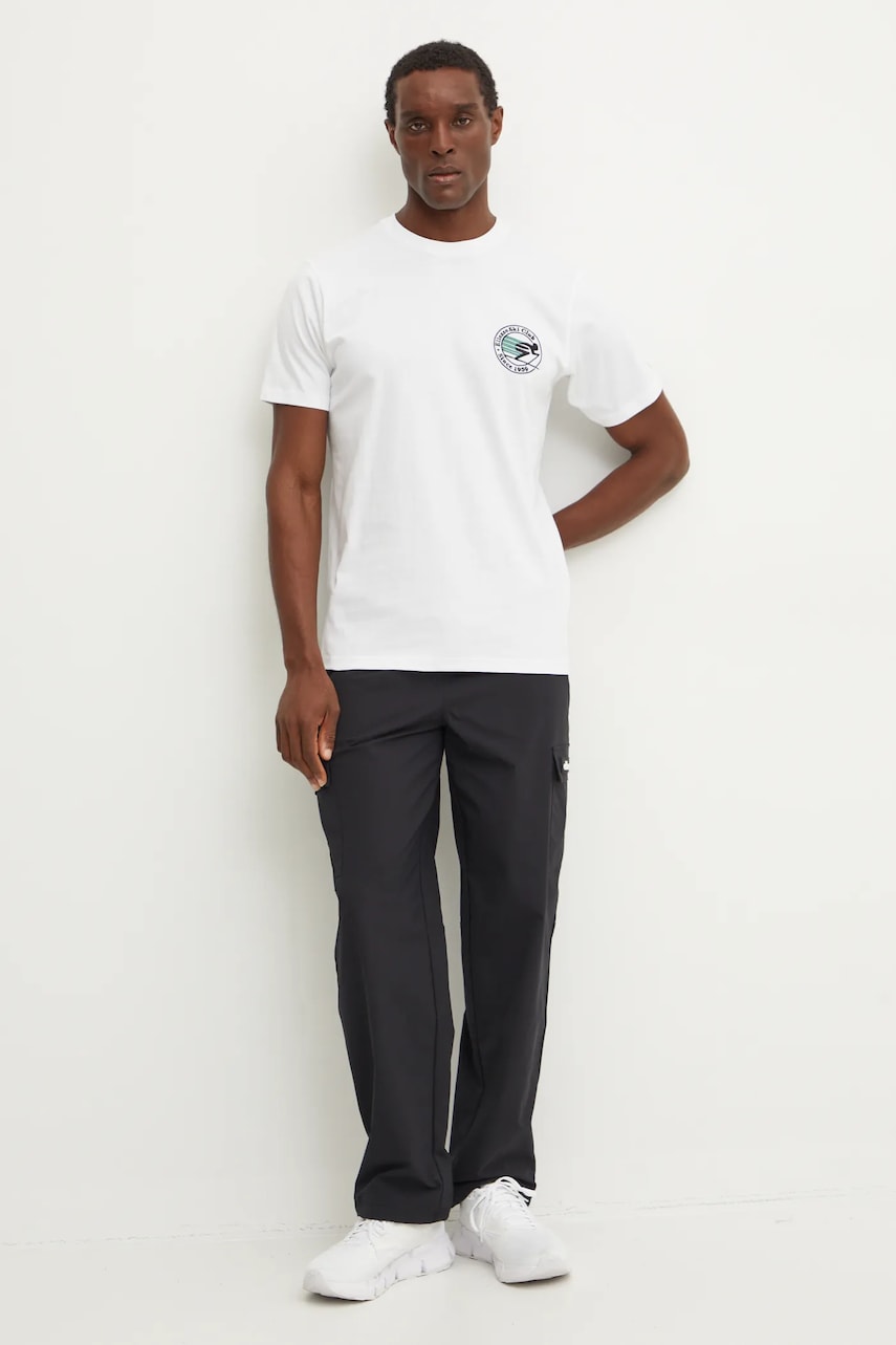 Хлопковая футболка Ellesse CONDENA мужская цвет белый с принтом SHX20960 Хлопковая футболка Ellesse CONDENA мужская цвет белый с принтом SHX20960