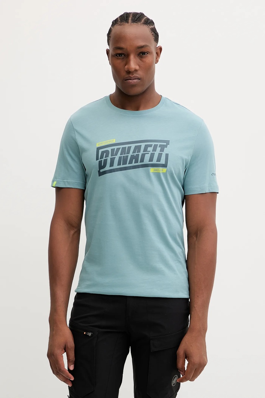 Dynafit tricou Graphic culoarea verde, cu imprimeu, 08.0000070998