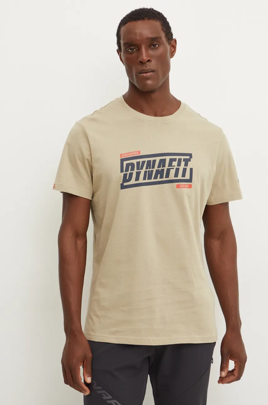 Dynafit tricou Graphic barbati, culoarea verde, cu imprimeu, 08.0000070998