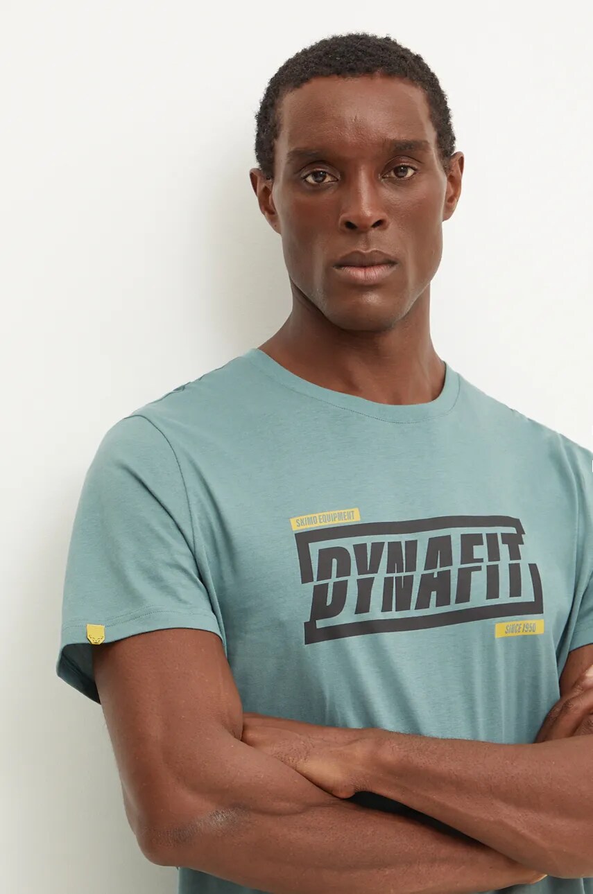 Dynafit tricou Graphic barbati, culoarea verde, cu imprimeu, 08.0000070998