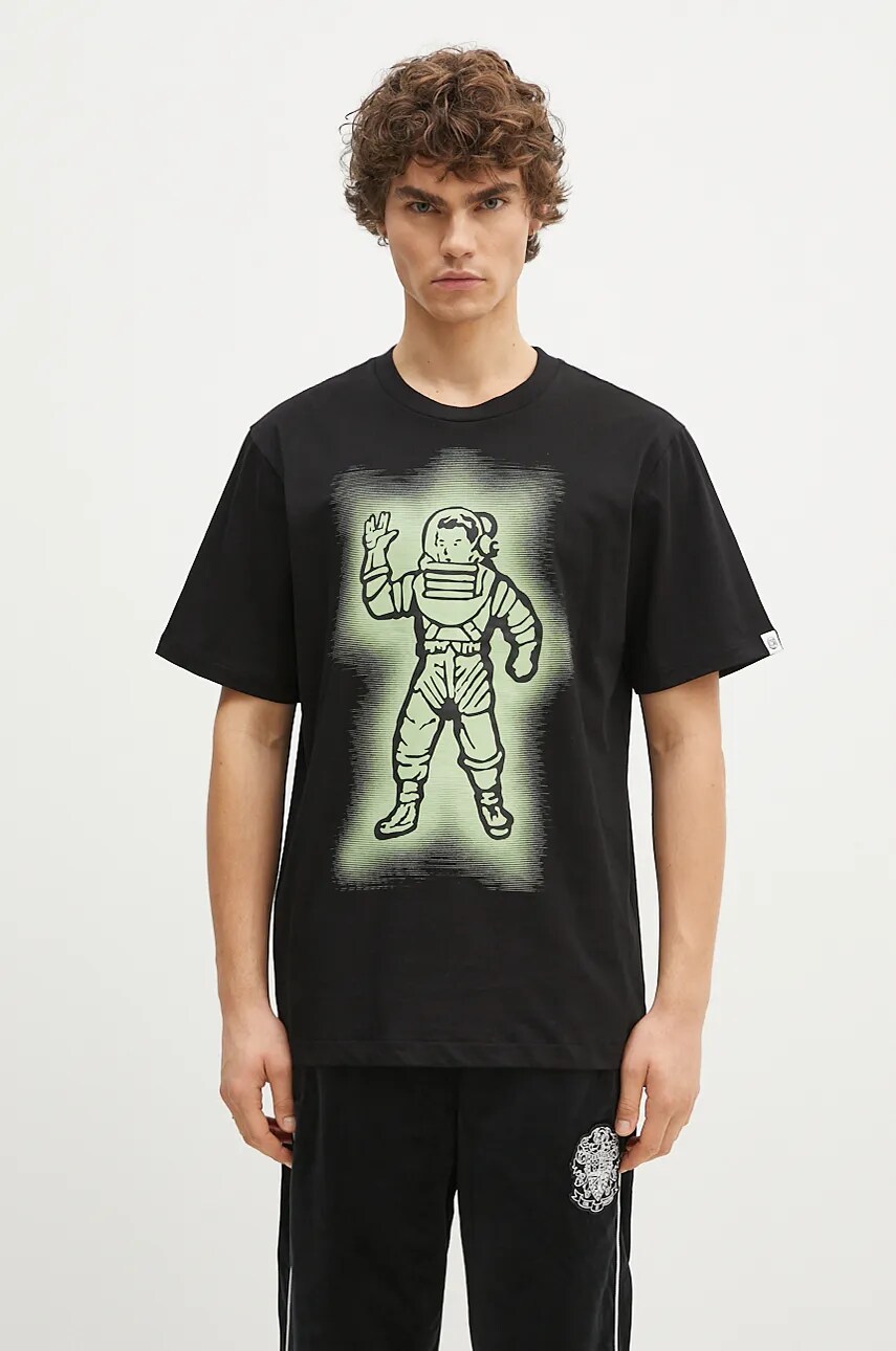 Billionaire Boys Club tricou din bumbac Glow Standing Astro barbati, culoarea negru, cu imprimeu, B24349