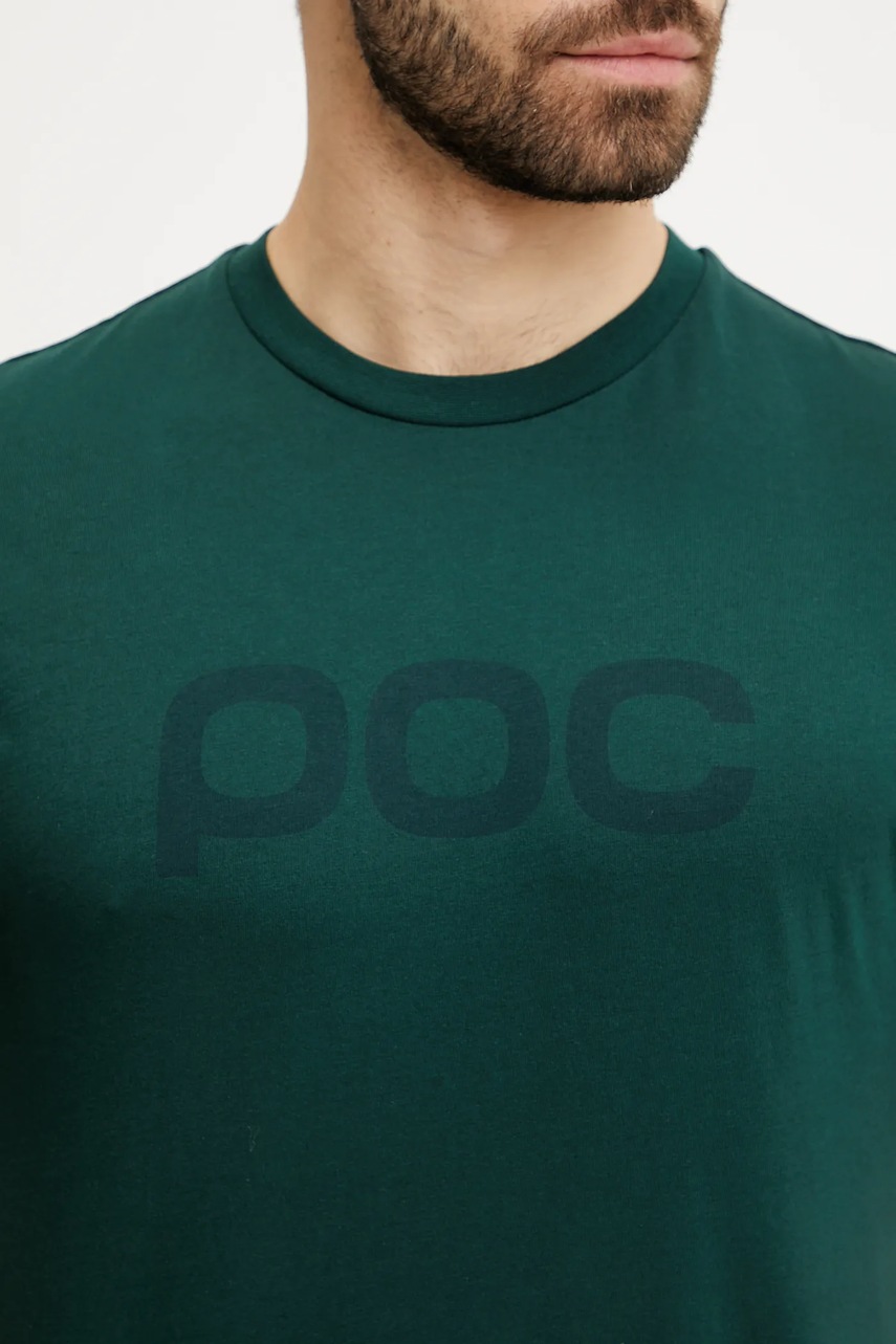 Βαμβακερό μπλουζάκι POC ανδρικό, χρώμα: πράσινο, 61650 φωτογραφία