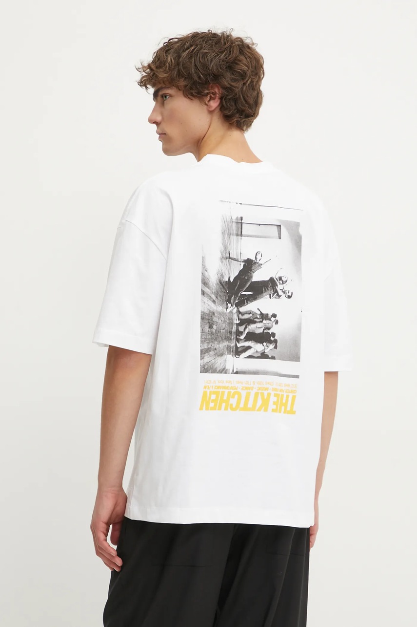 Βαμβακερό μπλουζάκι Études Studio ανδρικά, χρώμα: άσπρο, H24MCTSH141 φωτογραφία