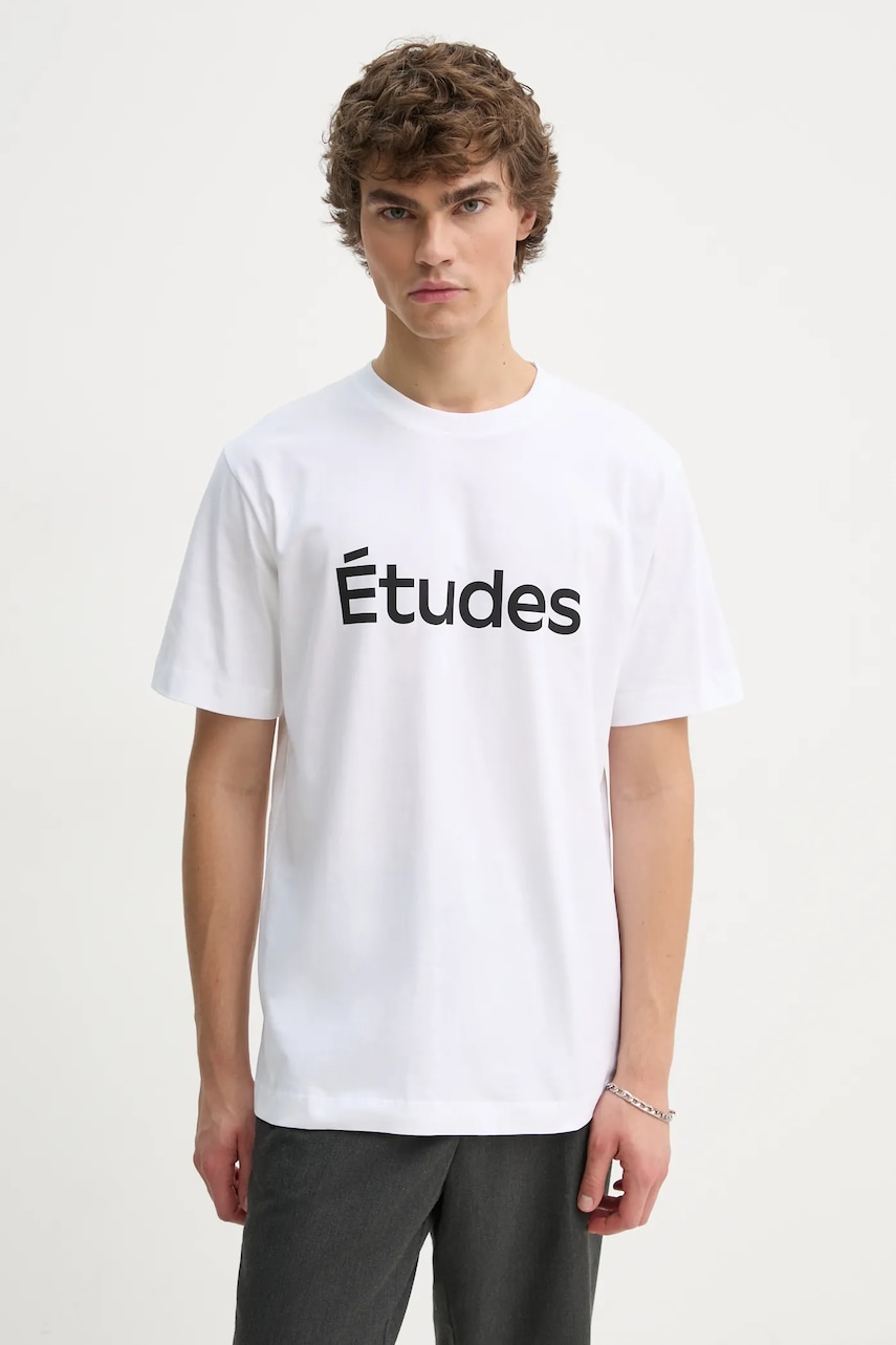 Études Studio tricou barbati, culoarea alb, cu imprimeu, H24MMTSH105