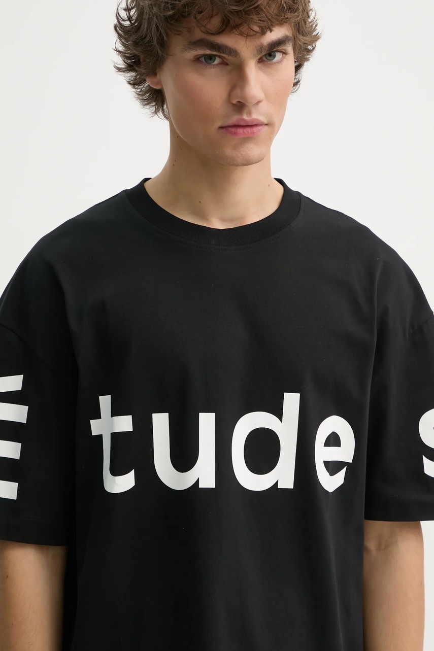 Μπλουζάκι Études Studio χρώμα: μαύρο, H24MMTSH132 φωτογραφία