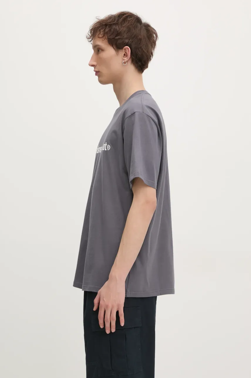Футболка thisisneverthat T-Logo Tee мужская цвет серый с принтом TN243TTSST01 Футболка thisisneverthat T-Logo Tee мужская цвет серый с принтом TN243TTSST01