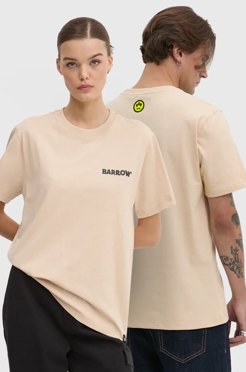 Barrow tricou culoarea bej, cu imprimeu, F4BWUATH134