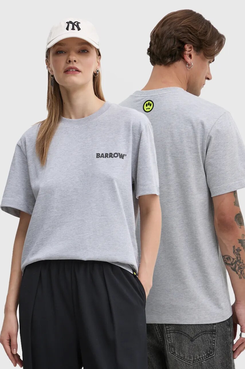 Barrow tricou culoarea gri, cu imprimeu, F4BWUATH134