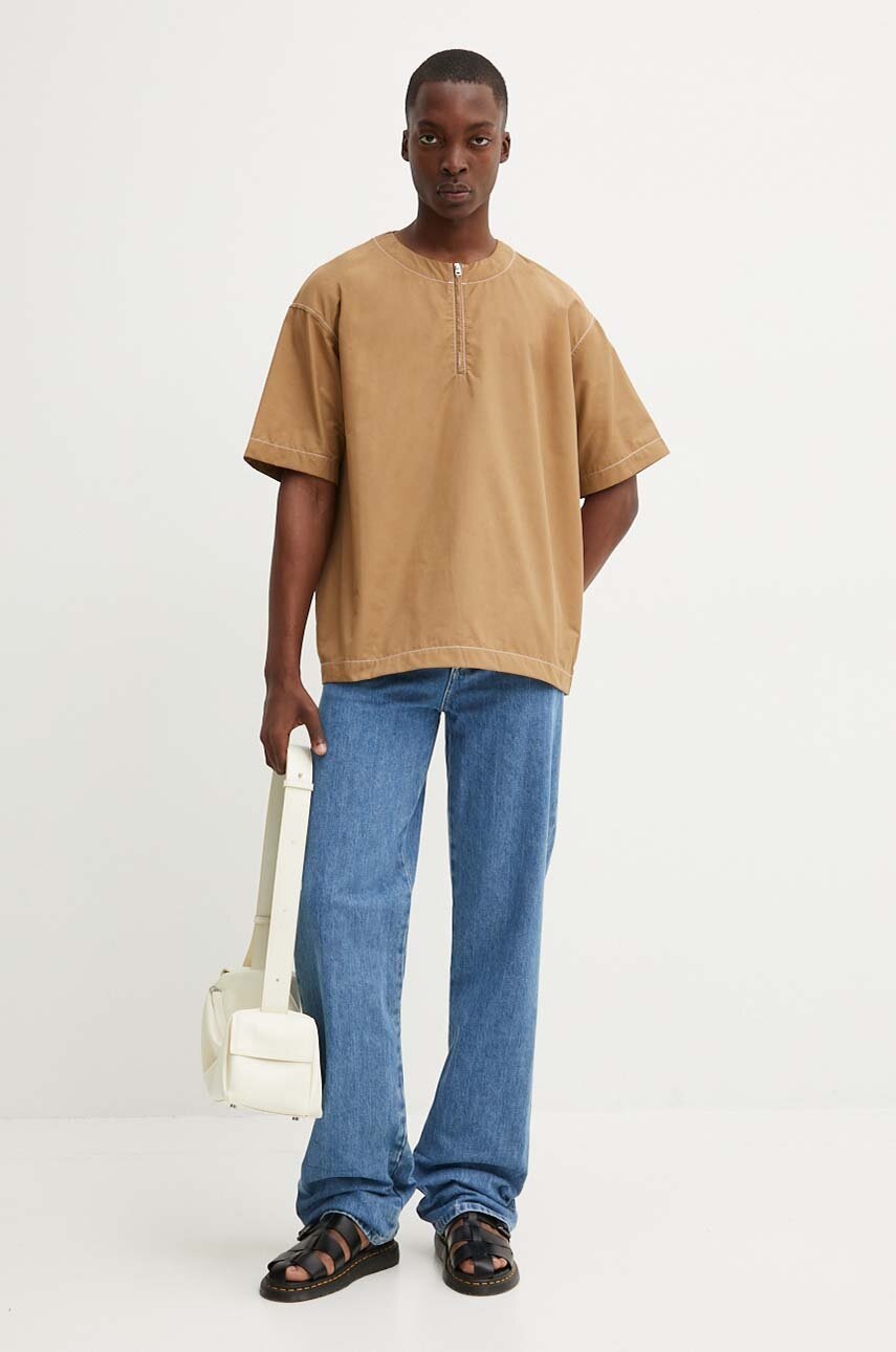 Μπλουζάκι Sunnei χρώμα: μπεζ, RTWXTOP003 φωτογραφία