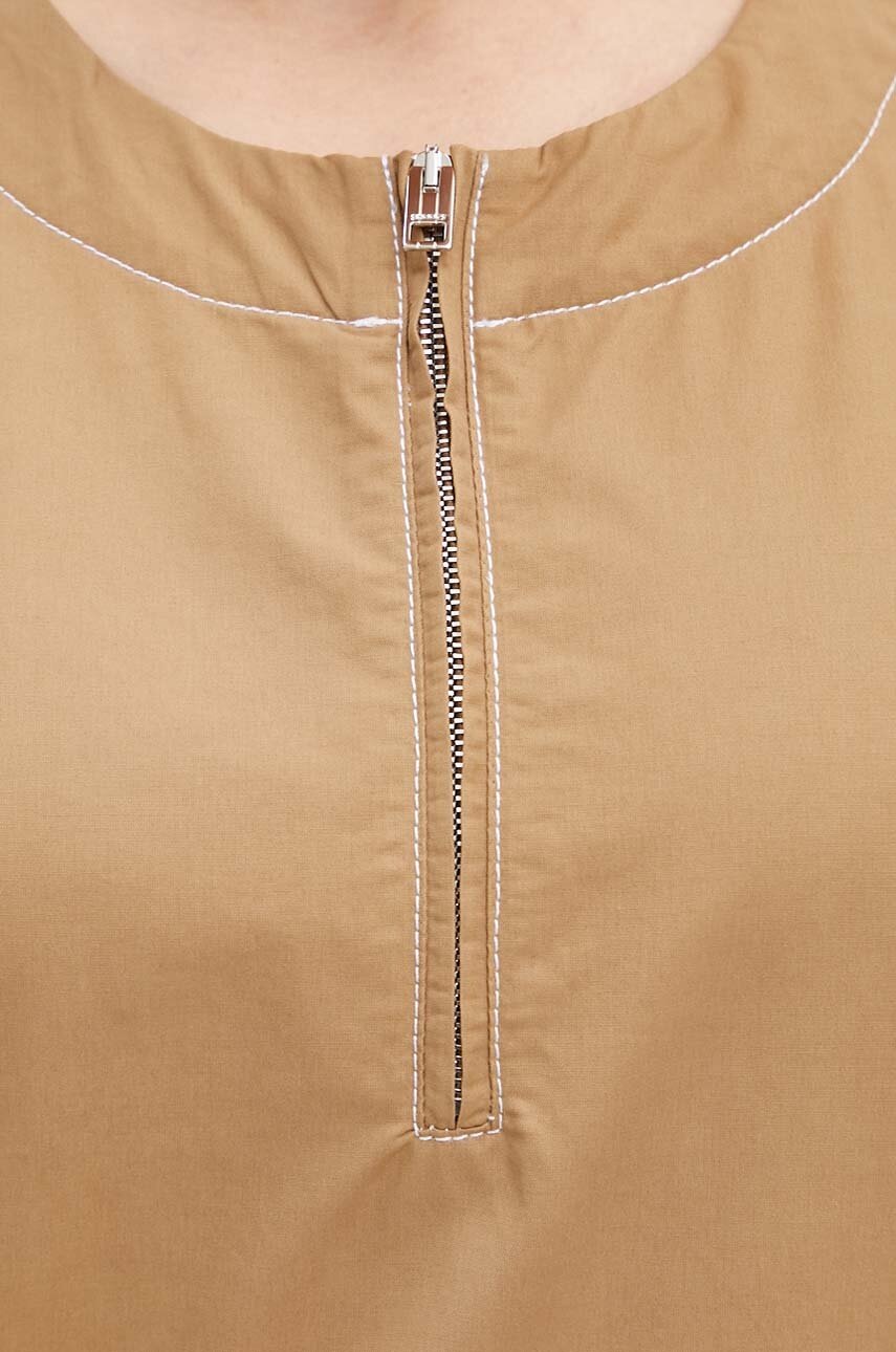 Μπλουζάκι Sunnei χρώμα: μπεζ, RTWXTOP003 φωτογραφία