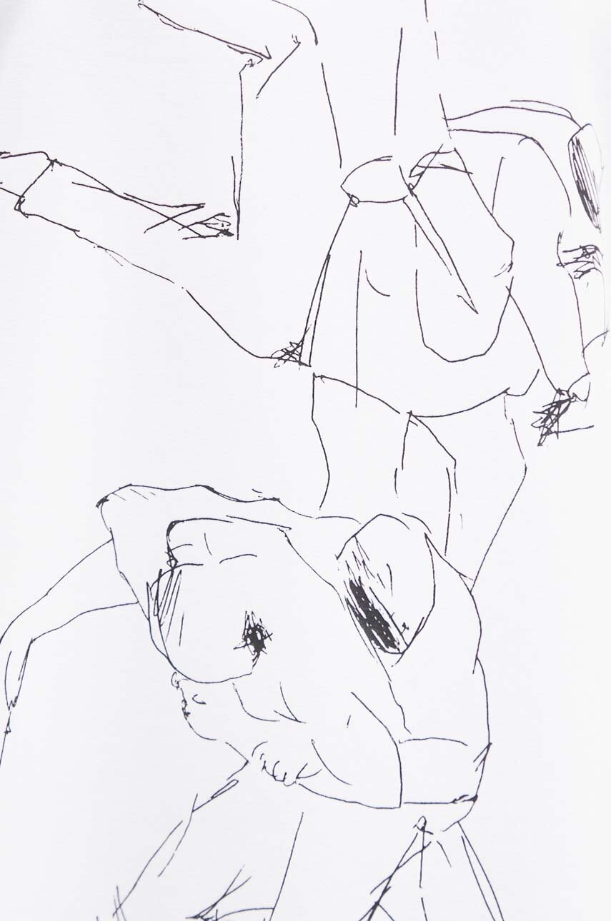 Μπλουζάκι Heliot Emil χρώμα: άσπρο, M.09.125.BLK01 φωτογραφία