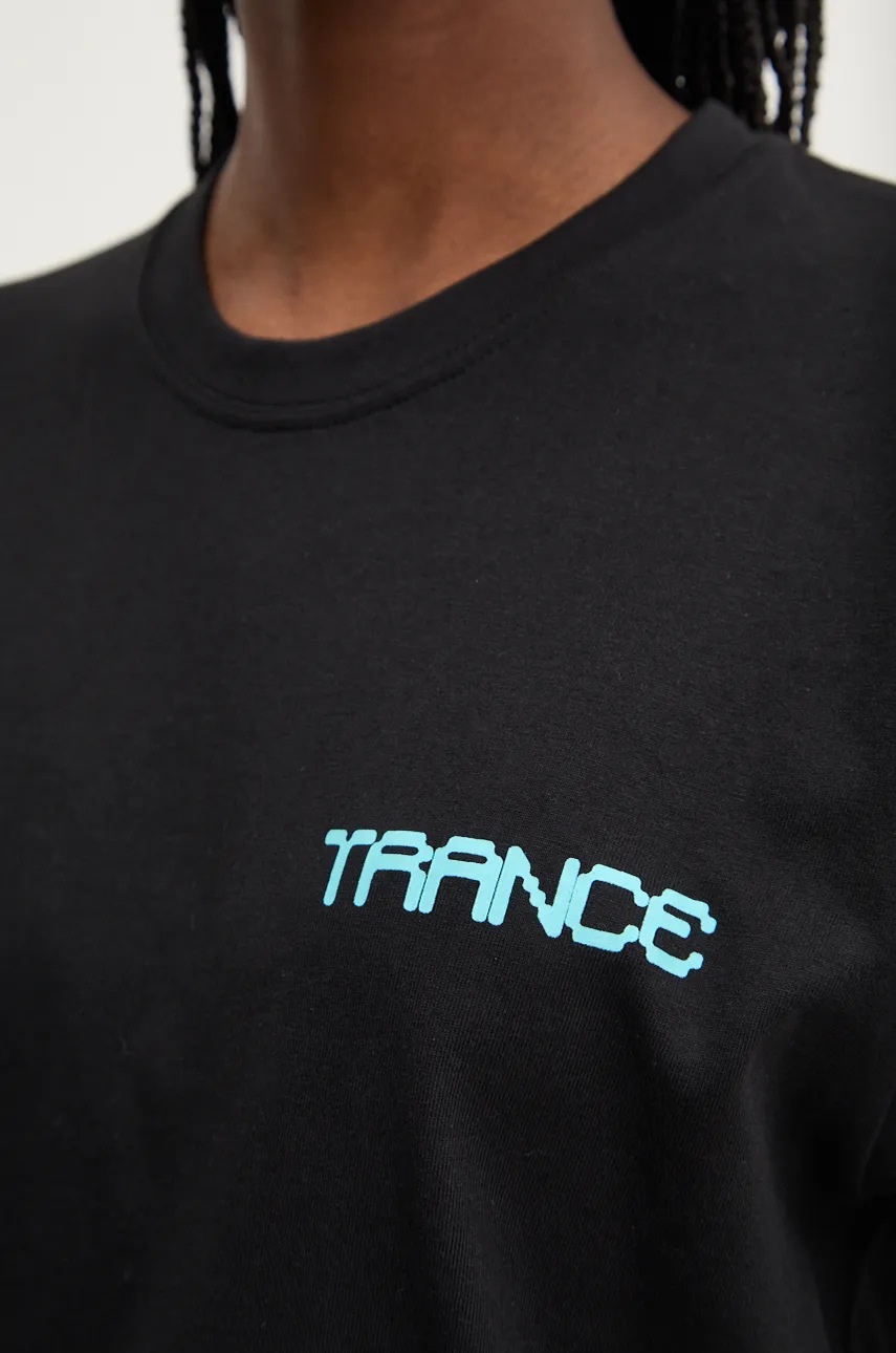 Βαμβακερό μπλουζάκι Vertere Berlin χρώμα: μαύρο, VER T247 φωτογραφία