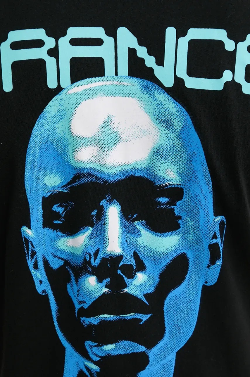 Βαμβακερό μπλουζάκι Vertere Berlin χρώμα: μαύρο, VER T247 φωτογραφία