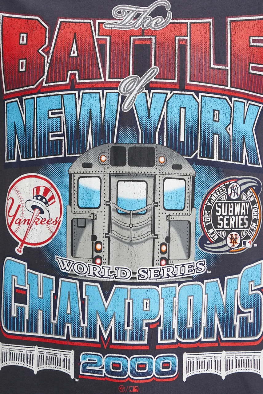 Βαμβακερό μπλουζάκι 47 brand MLB New York Yankees χρώμα: ναυτικό μπλε, BU017TMYIHQ632878VN φωτογραφία