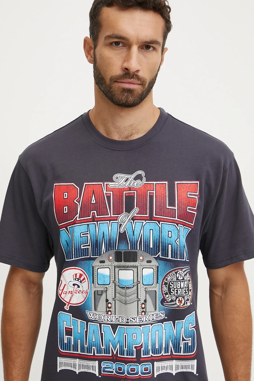 Βαμβακερό μπλουζάκι 47 brand MLB New York Yankees χρώμα: ναυτικό μπλε, BU017TMYIHQ632878VN φωτογραφία