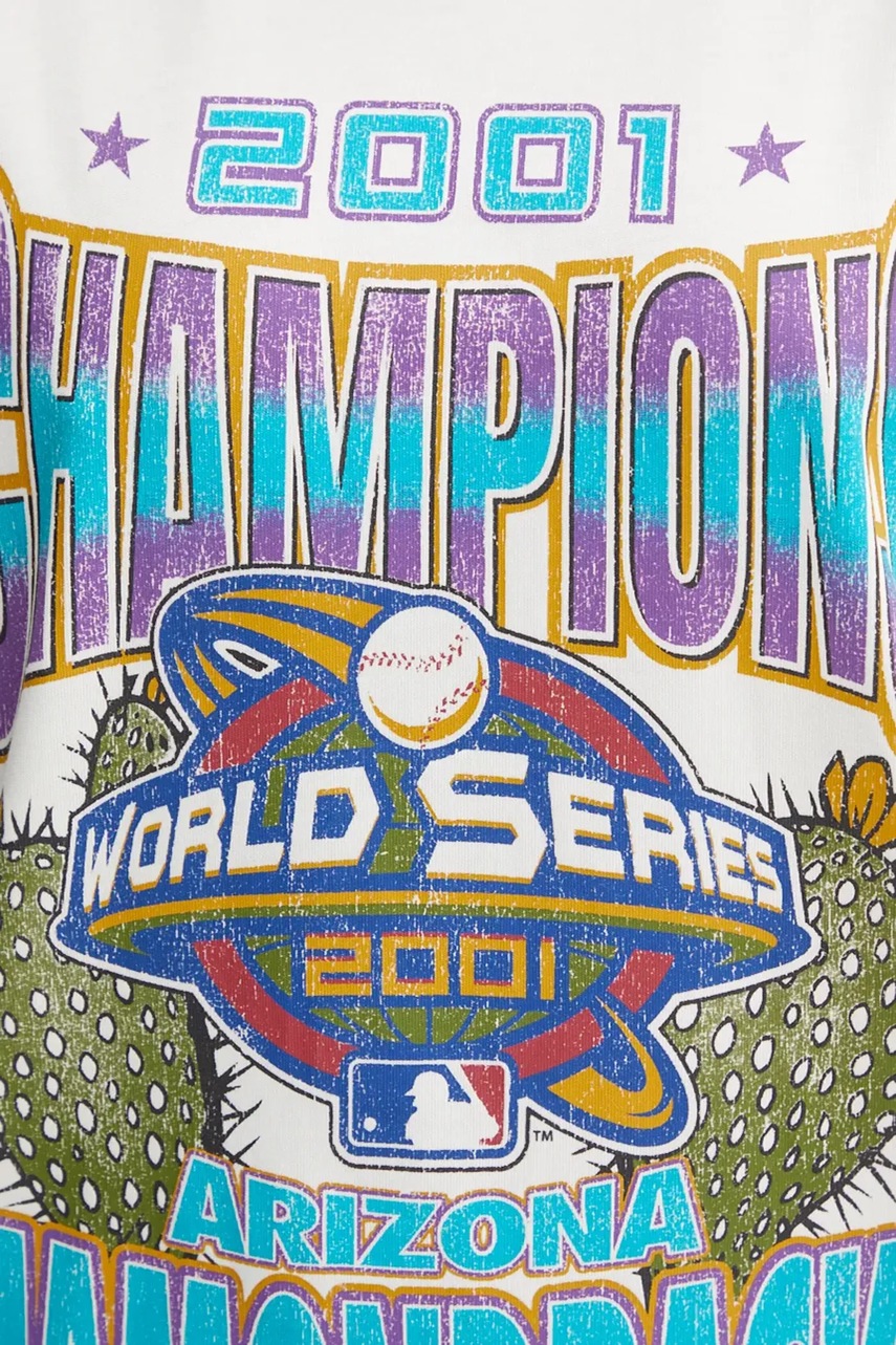 Βαμβακερό μπλουζάκι 47 brand MLB Arizona Diamondbacks χρώμα: μπεζ, BU029TMYIHQ632880SS φωτογραφία